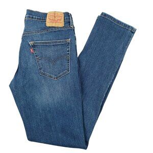 Levi's 511 Jeans Men 32X34 Blue Med Wash Cotton Stretch Slim Fit Denim Workwear